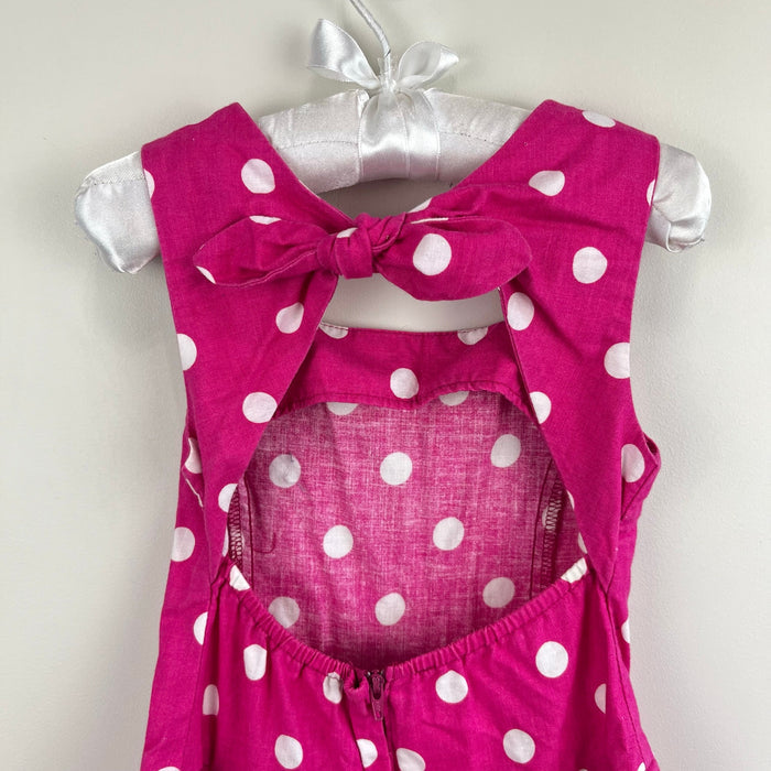 Vintage Amy Too! Pink Polka Dot Party Dress 4T