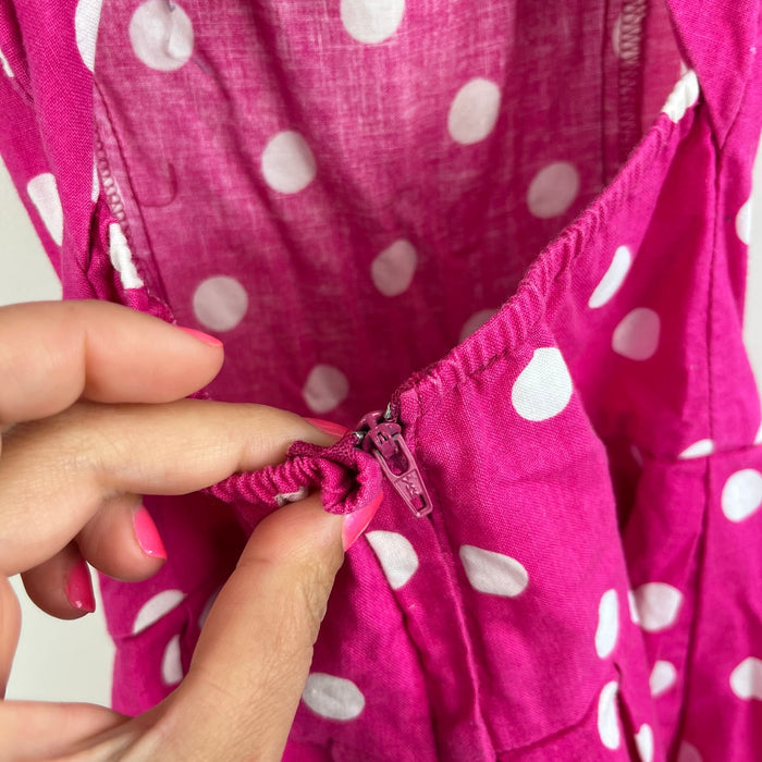 Vintage Amy Too! Pink Polka Dot Party Dress 4T
