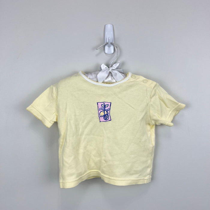 Vintage Basic Editions Baby Yellow Lemon T-Shirt 3-6 Months