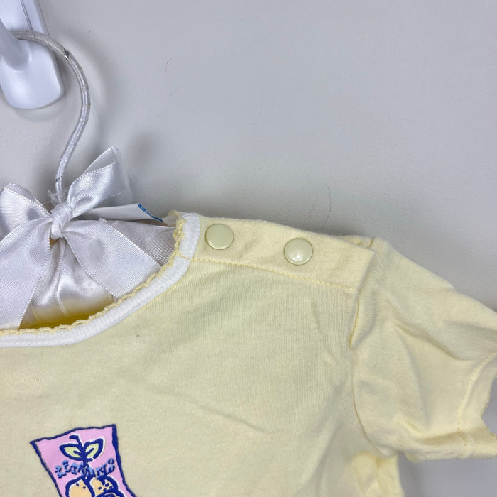 Vintage Basic Editions Baby Yellow Lemon T-Shirt 3-6 Months