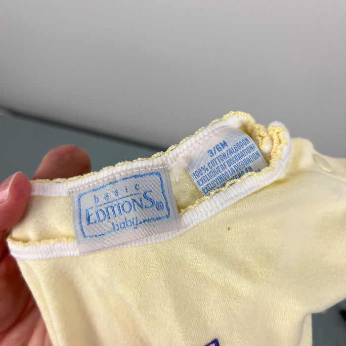 Vintage Basic Editions Baby Yellow Lemon T-Shirt 3-6 Months