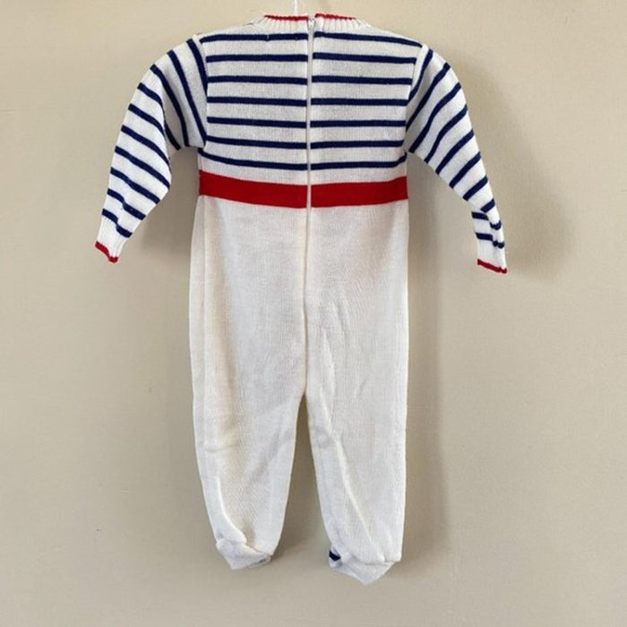 Vintage Carriage Boutiques Nautical Knit One Piece