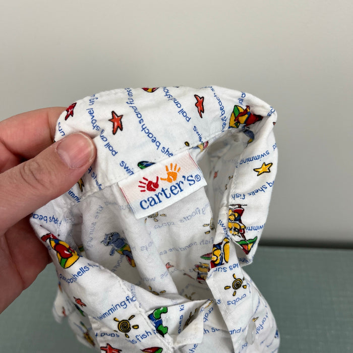 Vintage Carter's Hippo Beach Shirt Toddler