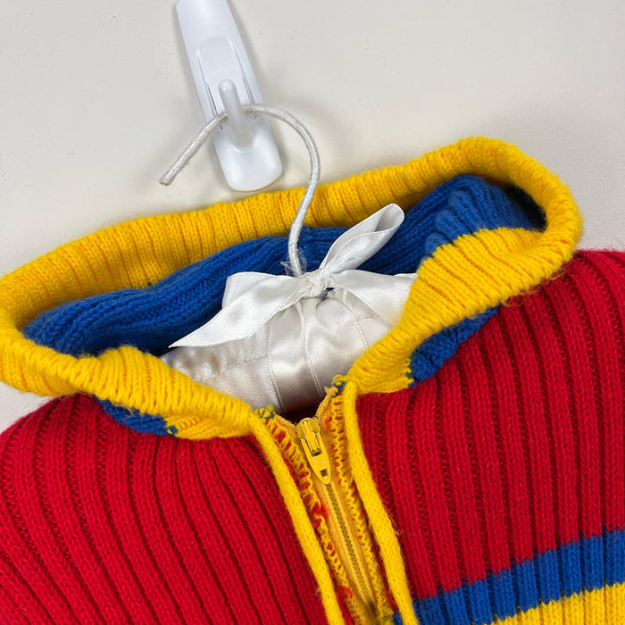 Vintage Doe Spun Colorful Striped Sweater