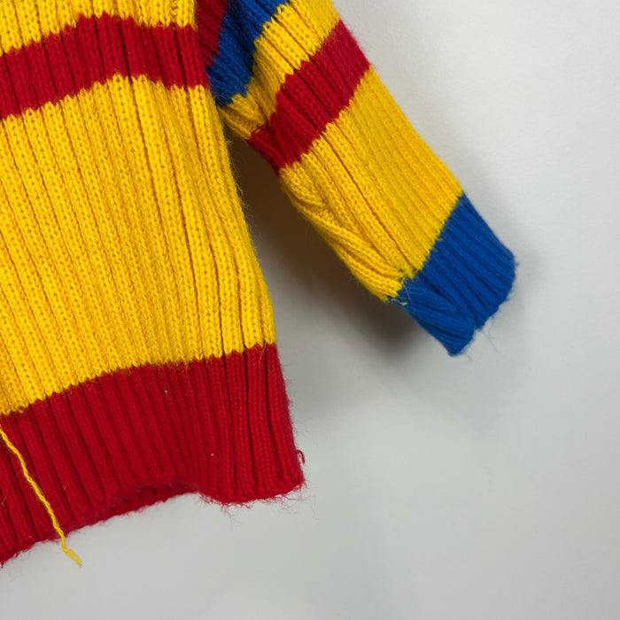 Vintage Doe Spun Colorful Striped Sweater