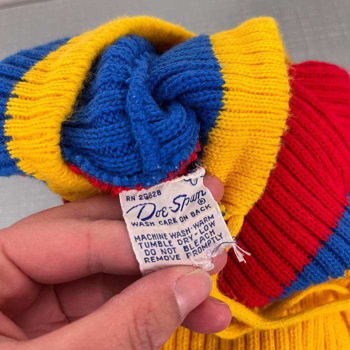 Vintage Doe Spun Colorful Striped Sweater