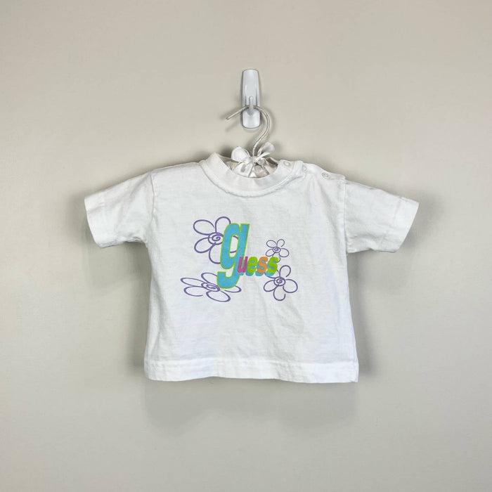 Vintage Guess Flower Tee Shirt 6 Months USA