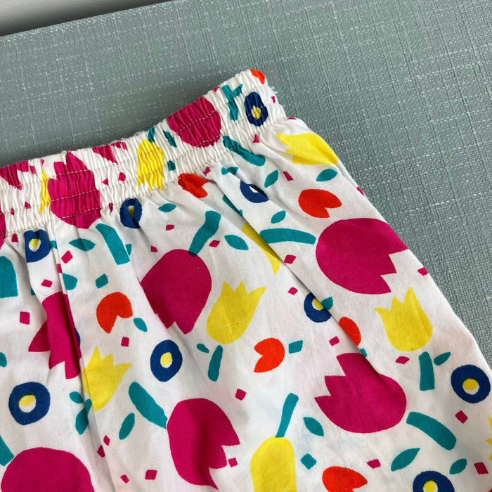Vintage Gymboree Floral Bubble Shorts Large 4-5