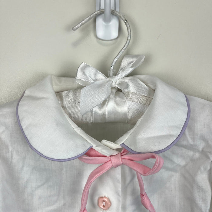 Vintage Healthtex Long Sleeve White Ruffle Blouse 18 Months USA