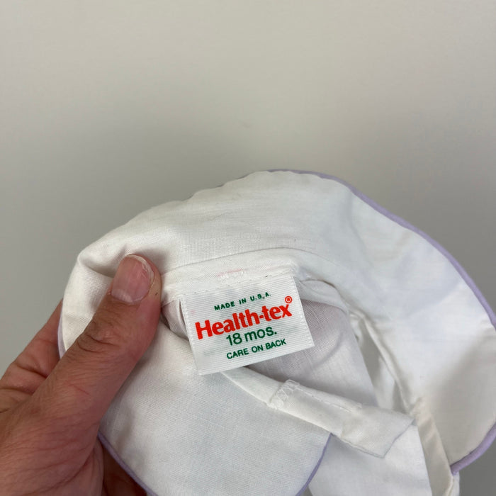 Vintage Healthtex Long Sleeve White Ruffle Blouse 18 Months USA