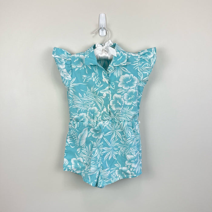 Vintage Just 4 Kids Floral Beach Romper 3T