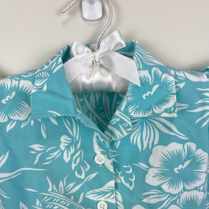 Vintage Just 4 Kids Floral Beach Romper 3T
