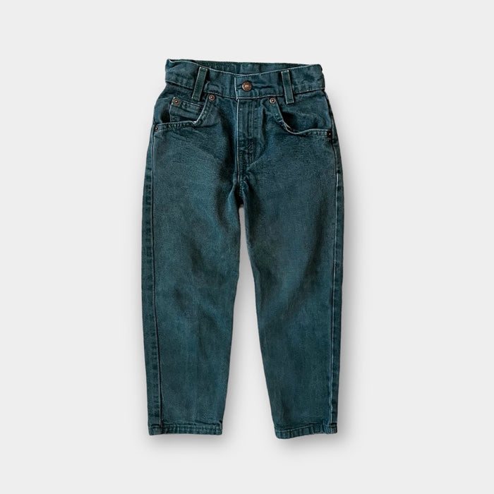 Vintage Levi's 550 Relaxed Fit Regular Orange Tab Green Jeans 6