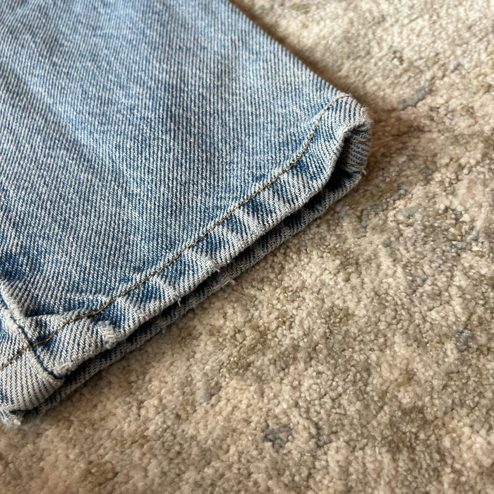Vintage Levi's 550 Relaxed Fit Slim Distressed Orange Tab Jeans 7