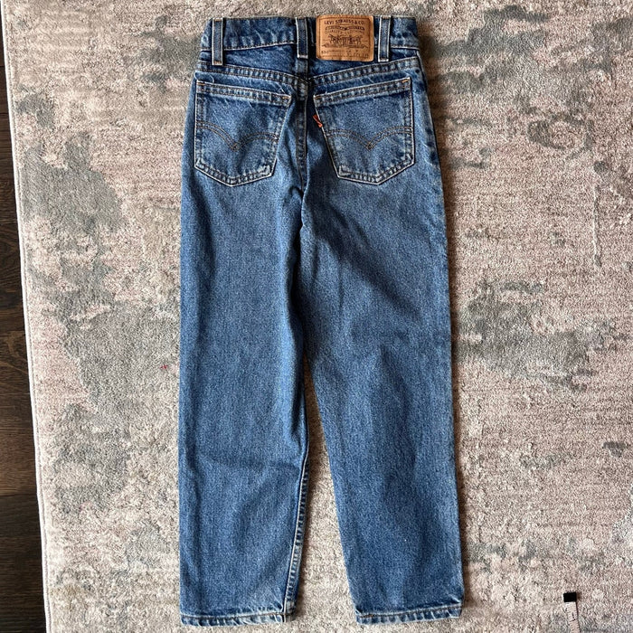 Vintage Levi's 550 Relaxed Fit Slim Fit Orange Tab Jeans 9 USA