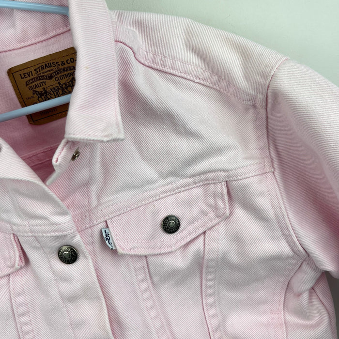 Vintage Levi's Light Pink Denim Trucker Jacket 6 USA