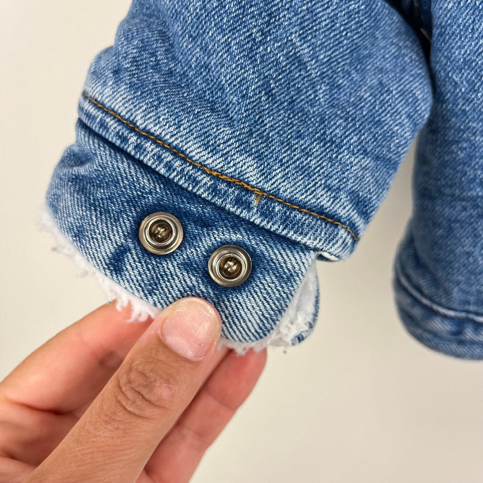 Vintage Levi's Sherpa Lined Denim Trucker Jacket 12 Months USA