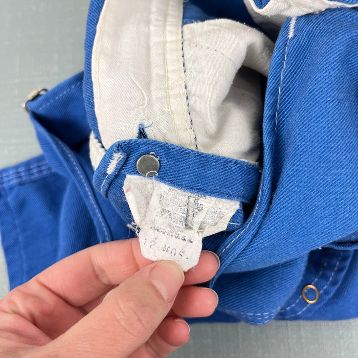 Vintage Liberty Cracker Jack Overalls Blue 12 Months USA