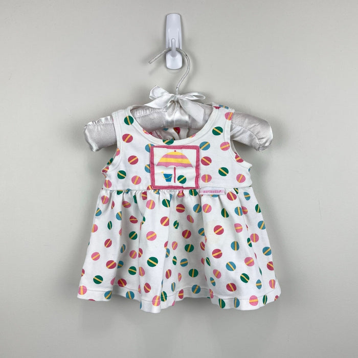 Vintage Marimekko by Sweet Potatoes Beach Ball Dress Set 3 Months