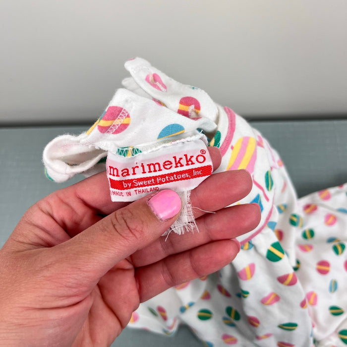 Vintage Marimekko by Sweet Potatoes Beach Ball Dress Set 3 Months