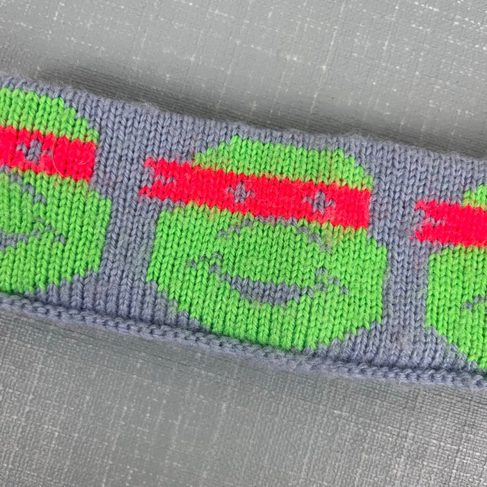 Vintage Ninja Turtle Knit Winter Ear Warmer Headband