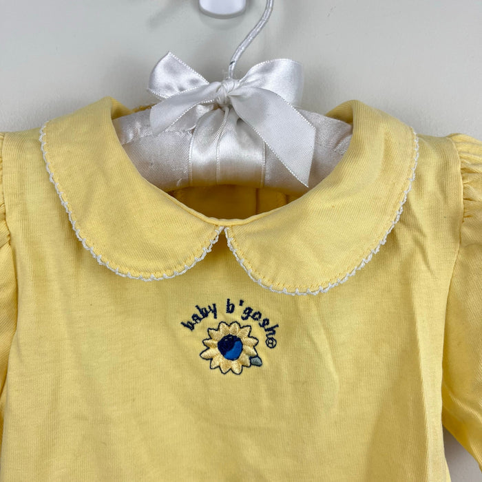 Vintage OshKosh Baby B'gosh Yellow Sunflower Shirt 24 Months USA