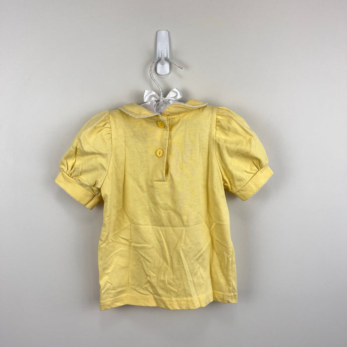 Vintage OshKosh Baby B'gosh Yellow Sunflower Shirt 24 Months USA