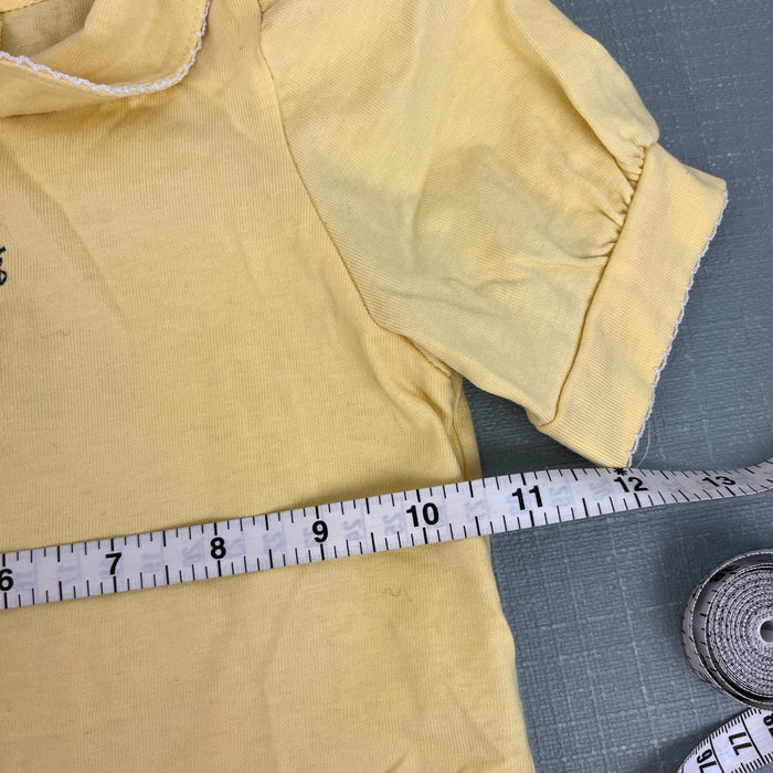 Vintage OshKosh Baby B'gosh Yellow Sunflower Shirt 24 Months USA