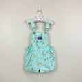 Vintage OshKosh B'gosh Aqua Beach Shortalls 6 USA
