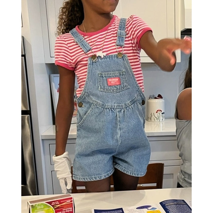 Vintage OshKosh B'gosh Blue Jean Shortalls 6 USA