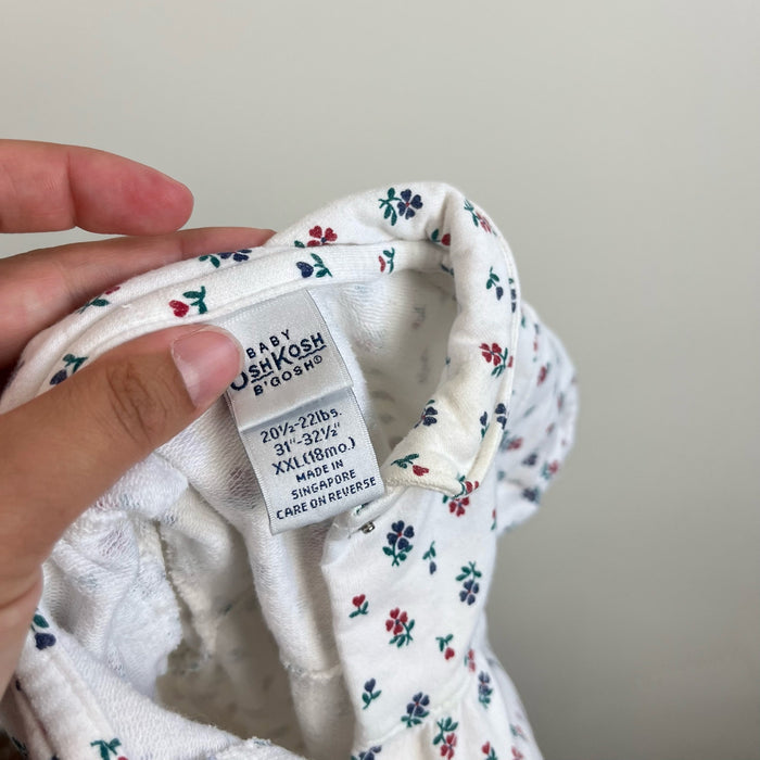 Vintage OshKosh B'gosh Floral Romper 18 Months