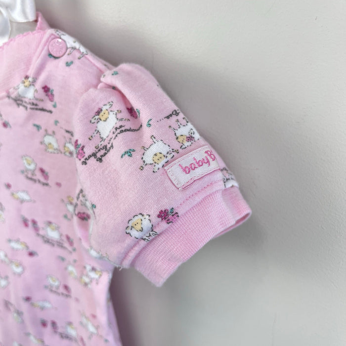 Vintage OshKosh B'gosh Pink Baby Lamb Bodysuit 6-9 Months