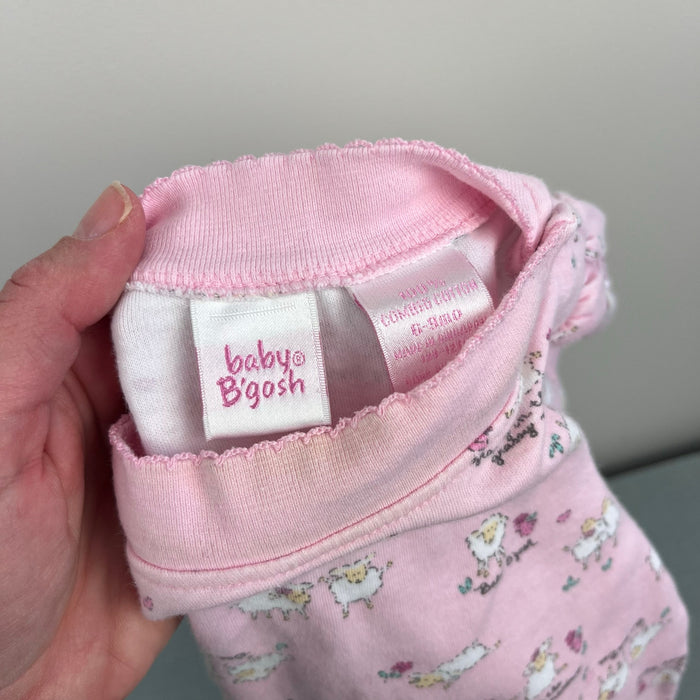 Vintage OshKosh B'gosh Pink Baby Lamb Bodysuit 6-9 Months