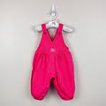 Vintage OshKosh B'gosh Pink Cross Front Overalls 12 Months USA