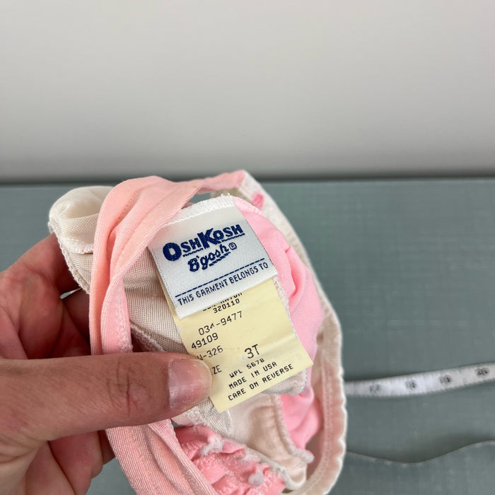 Vintage OshKosh B'gosh Pink Floral Bathing Suit 3T USA