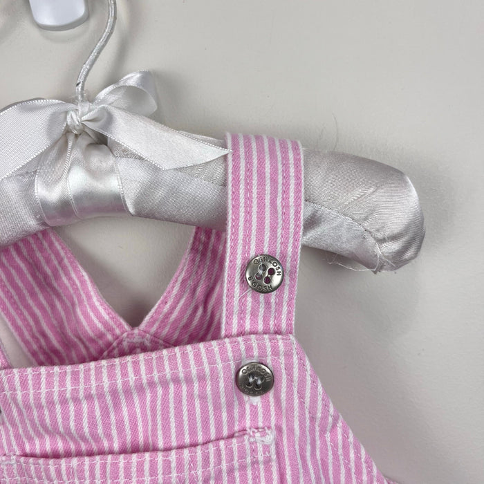 Vintage OshKosh B'gosh Pink Stripe Jumper Skirtall 12 Months