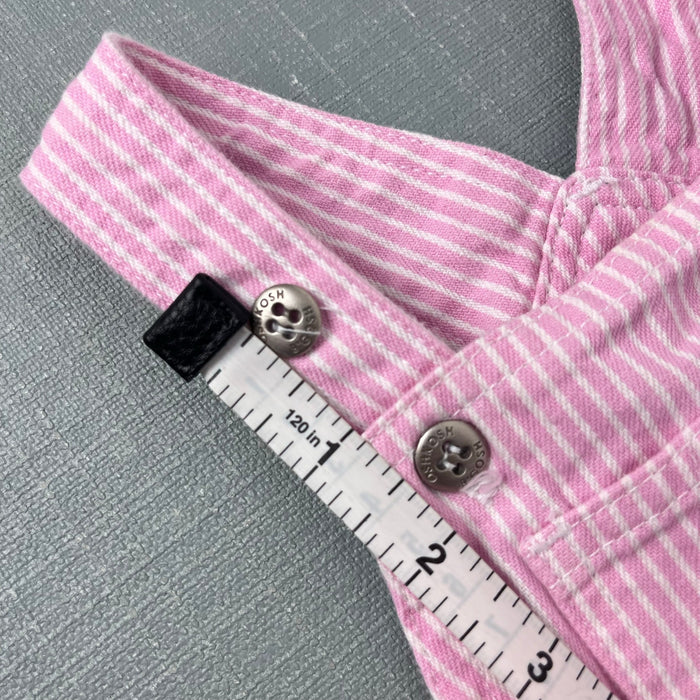 Vintage OshKosh B'gosh Pink Stripe Jumper Skirtall 12 Months