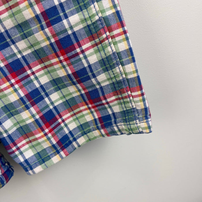 Vintage OshKosh B'gosh Plaid Shortalls 24 Months USA