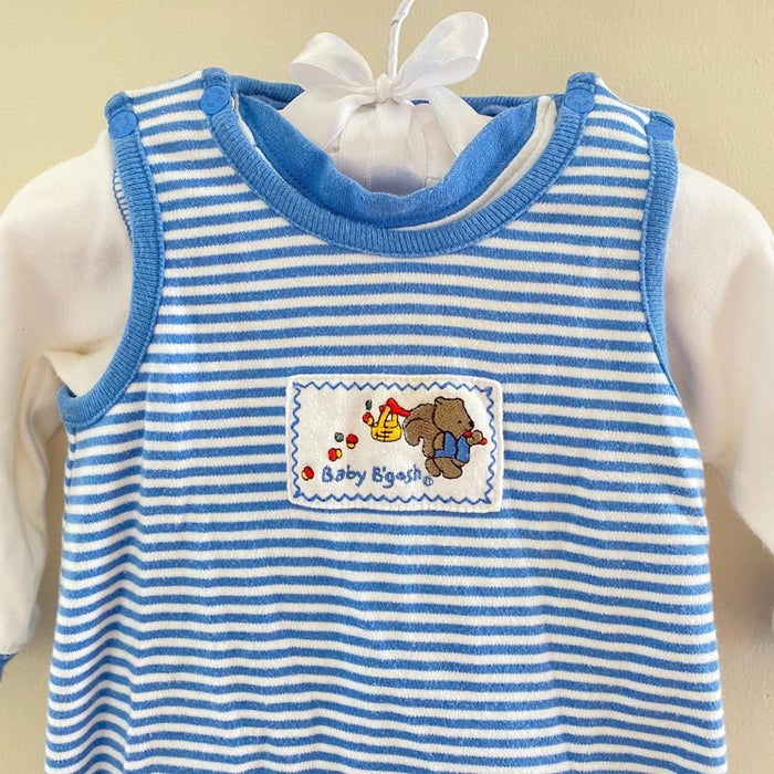 Vintage OshKosh B'gosh Squirrel Overalls Set 3-6 M