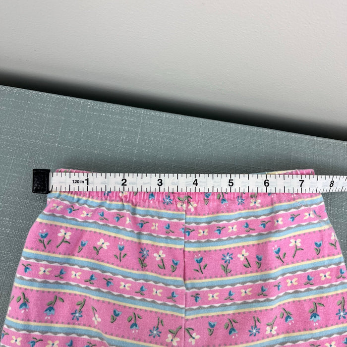 Vintage OshKosh Pink Floral Leggings 12 Months USA