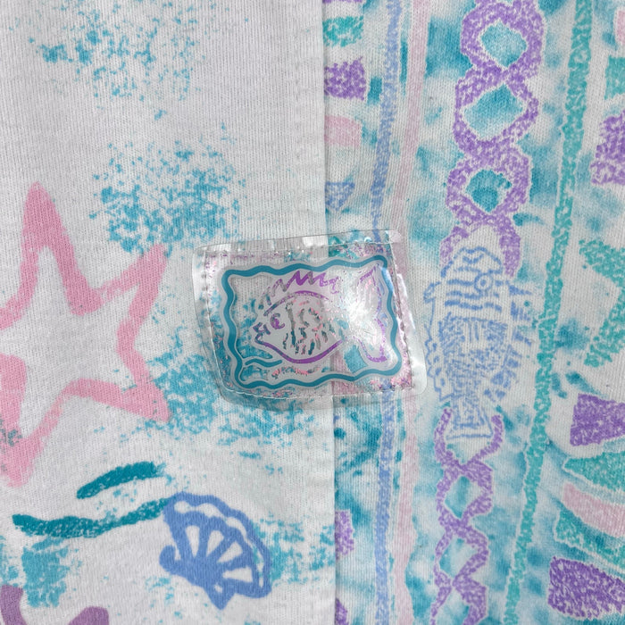Vintage Our Girl by Healthtex Pastel Fish T-Shirt 7-8