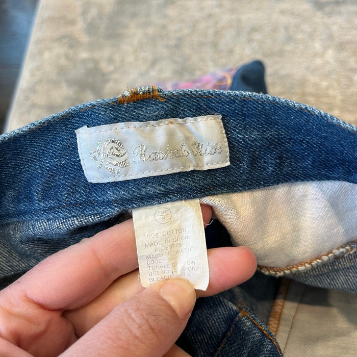 Vintage Rachel's Kids Patchwork Denim Shorts 8