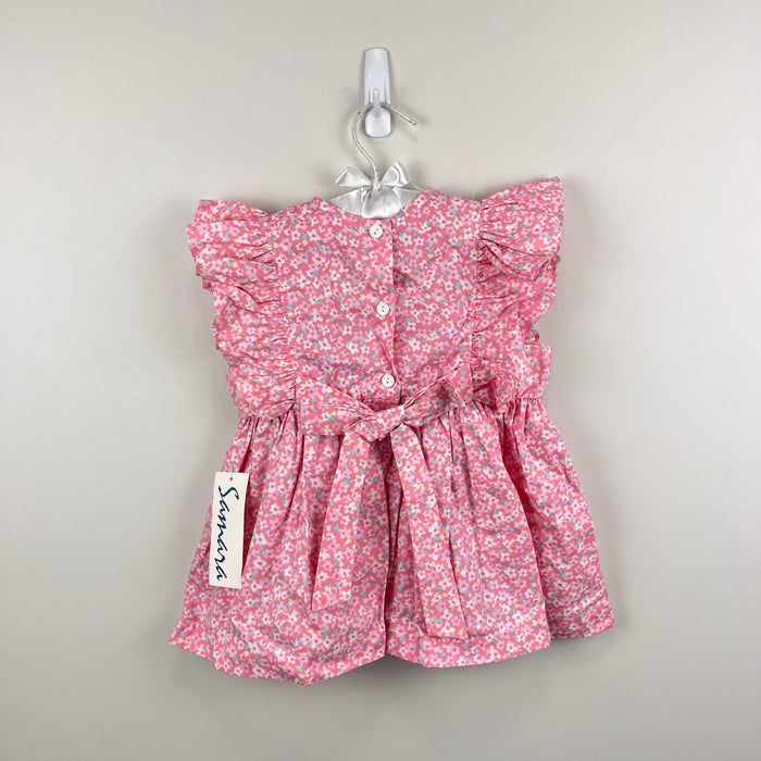 Vintage Samara Pink Floral Ruffle Dress 2T NWT