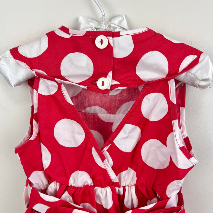 Vintage Samara Red White Polka Dot Party Dress 3T