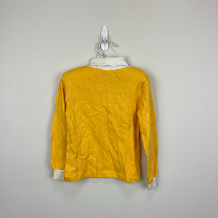 Vintage Sears Yellow Fruit Turtleneck Medium 4-5
