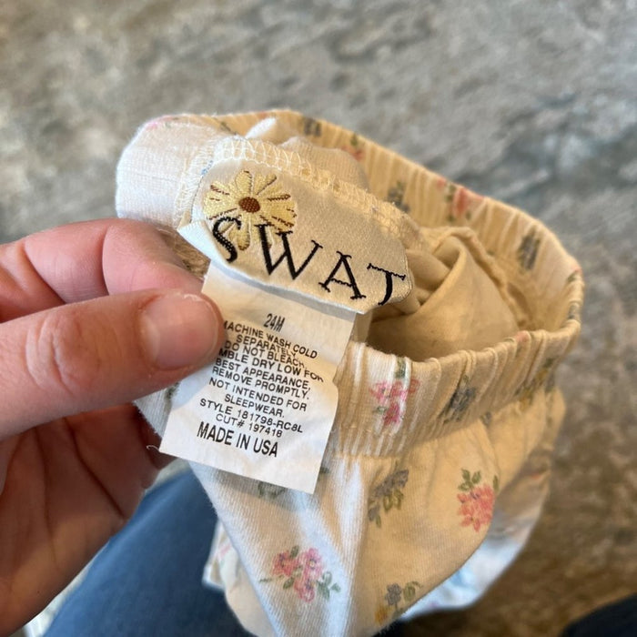 Vintage SWAT Floral Leggings 24 Months USA