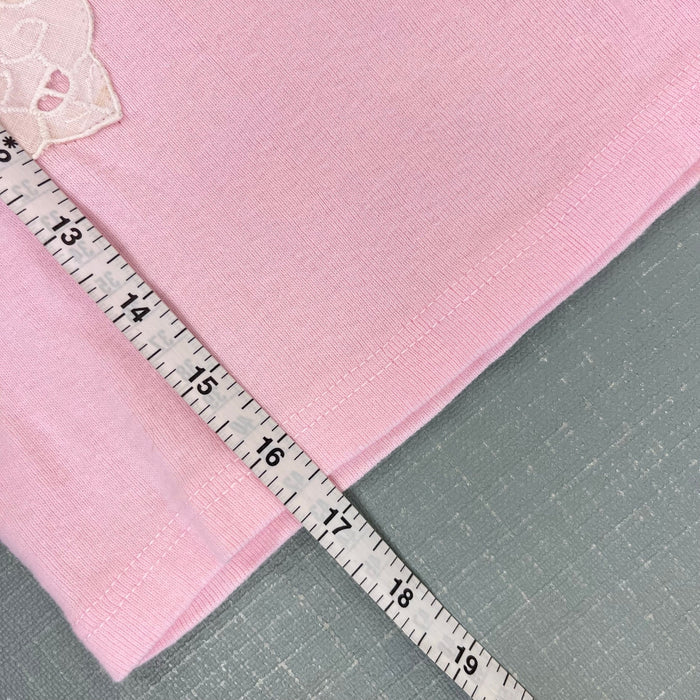 Vintage Tangled Long Sleeve Pink Flower Bouquet T-Shirt 8 USA NWT