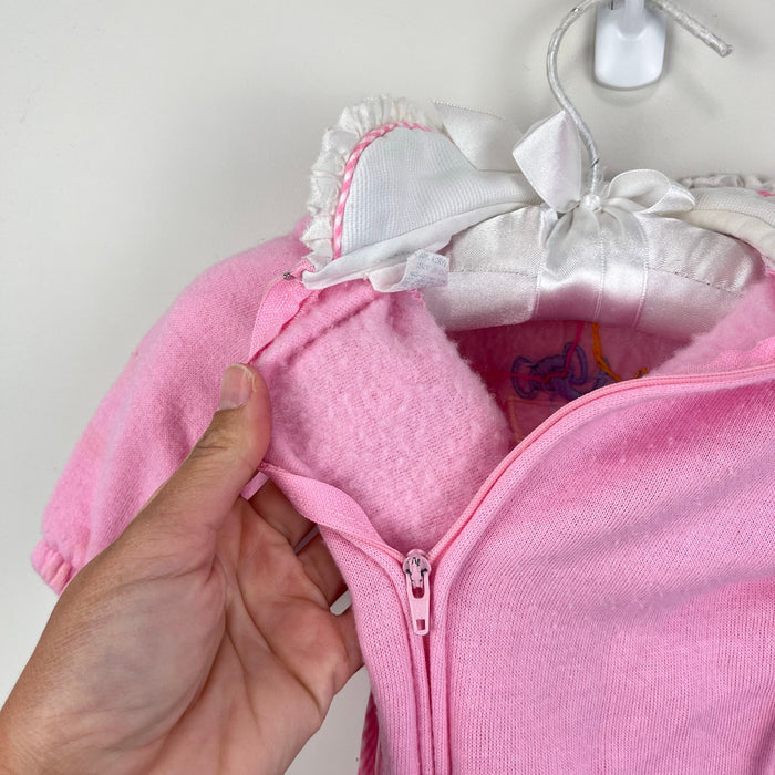 Vintage Thomas Pink Ruffle Animal Train Coverall Romper 3-6 Months