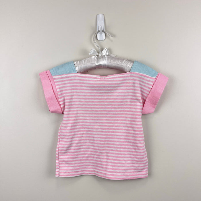Vintage Toddly Winks Pink Striped T-Shirt 4T USA