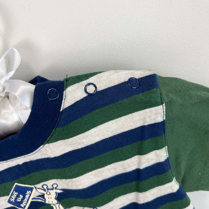 Vintage Weeplay Kids Save the World Shortall Romper 6-9 Months